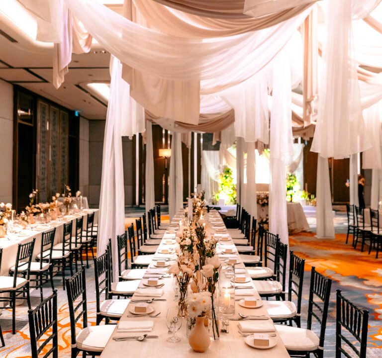 Hall Draping & Color Wash